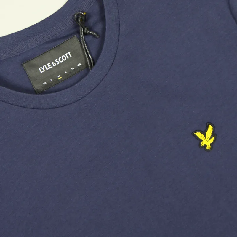 Lyle and Scott Plain T-Shirt - Navy-1